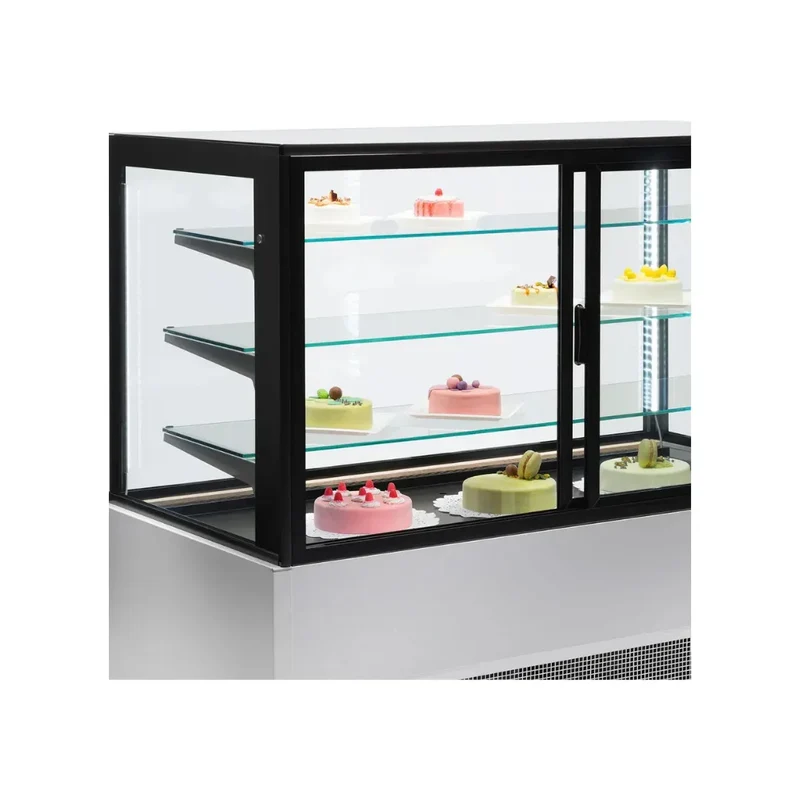 Vitrine réfrigérée ventilée sans réserve 4 niveaux 1500x780x1380mm 0/+8°C - KRISTALL