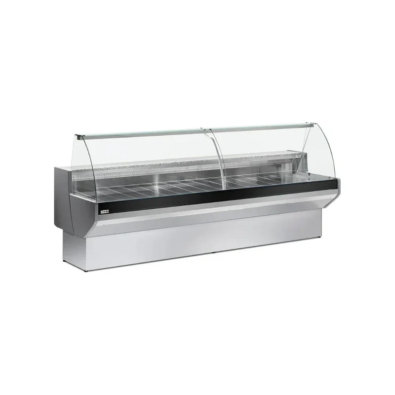 Vitrine réfrigérée statique avec réserve vitre bombée 1500x910x1280mm +2/+8°C - PATAGONIA