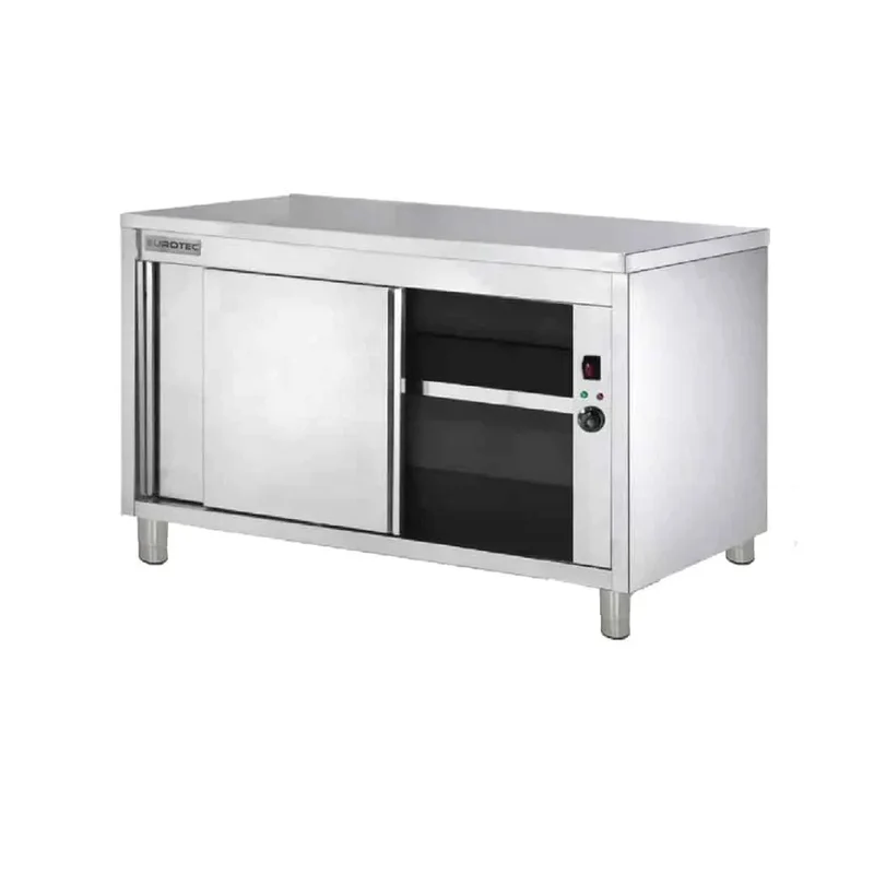 Placard Chauffant Centrale Inox Portes Coulissantes - 1600x700x850 mm