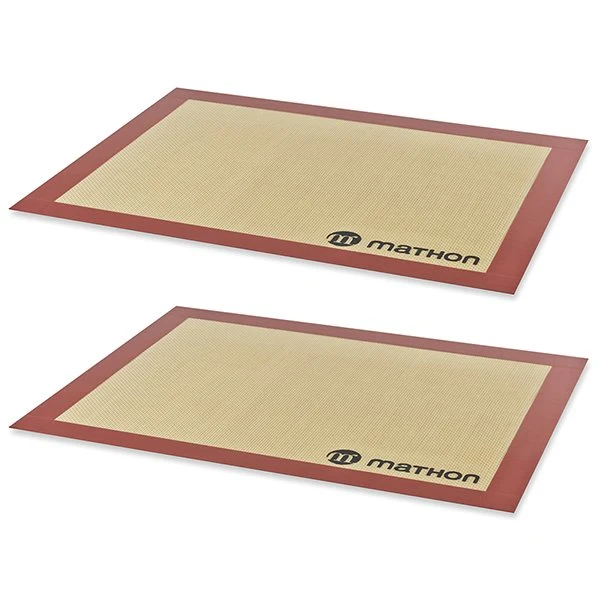 Lot de 2 Tapis de cuisson professionnels en silicone Mathon