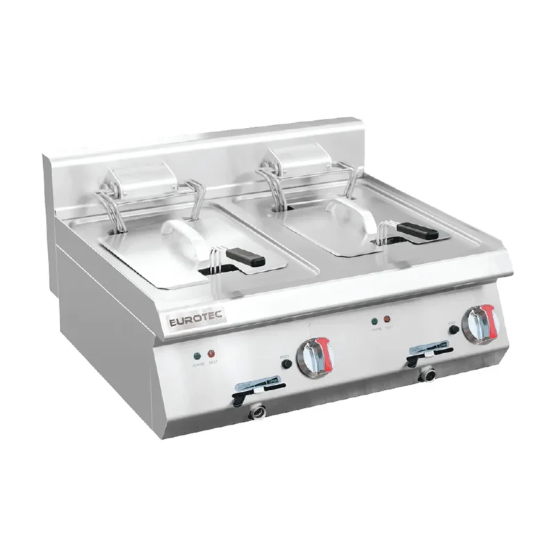 Friteuse 20 litres Electrique à Poser - 02 Paniers - Profondeur 600