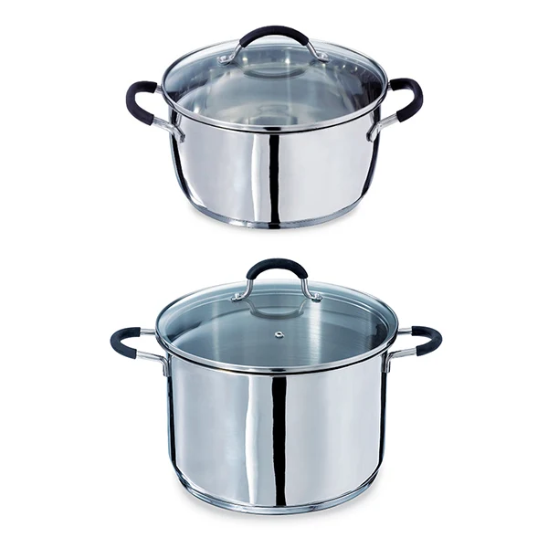 Lot 2 faitouts en inox 24 et 26 cm Rapid’cook Mathon