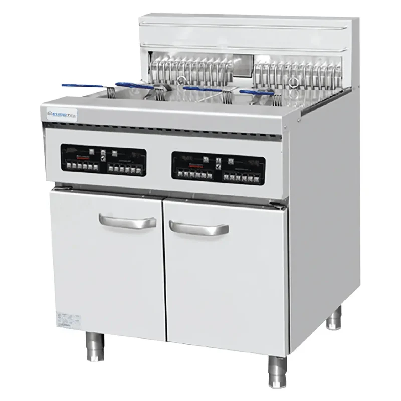 Friteuse Haut Rendement Électrique avec 2 Cuve - 4x18 Litres