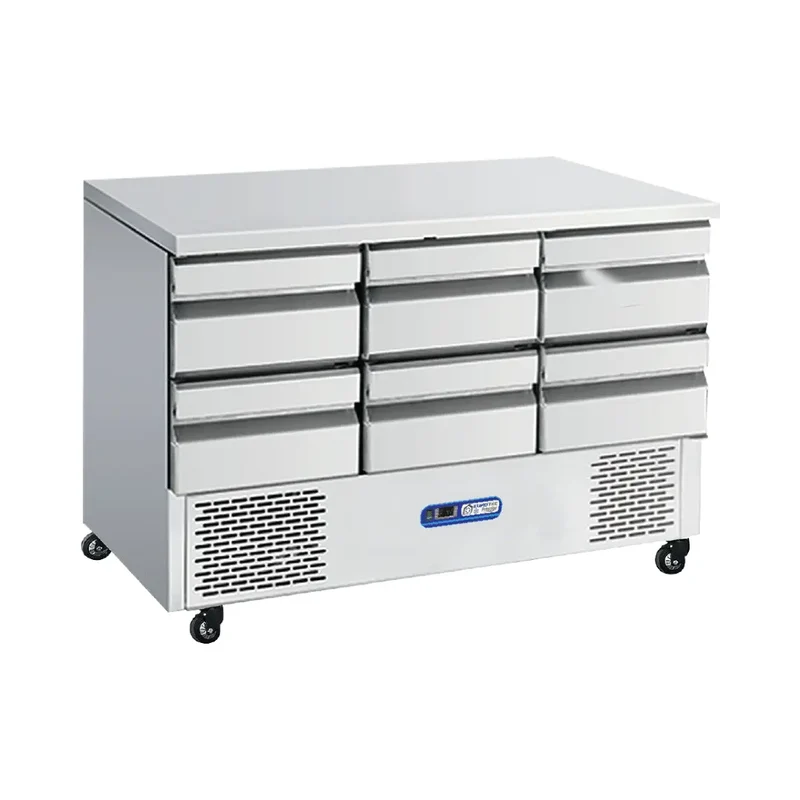 Table Réfrigérée Compact Avec 6 Tiroirs PRESTIGE - Profondeur 700