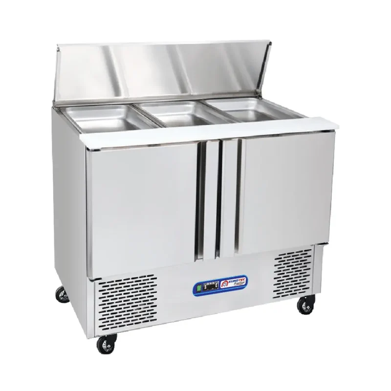 Saladette Réfrigérée 2 Portes Avec Couvercle PRESTIGE - Largeur 1045 mm