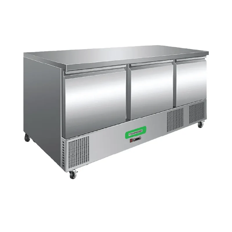 Table Réfrigérée Compacte 3 Portes TOP - Profondeur 700 mm