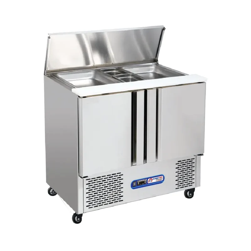 Saladette Réfrigérée 2 Portes Avec Couvercle PRESTIGE