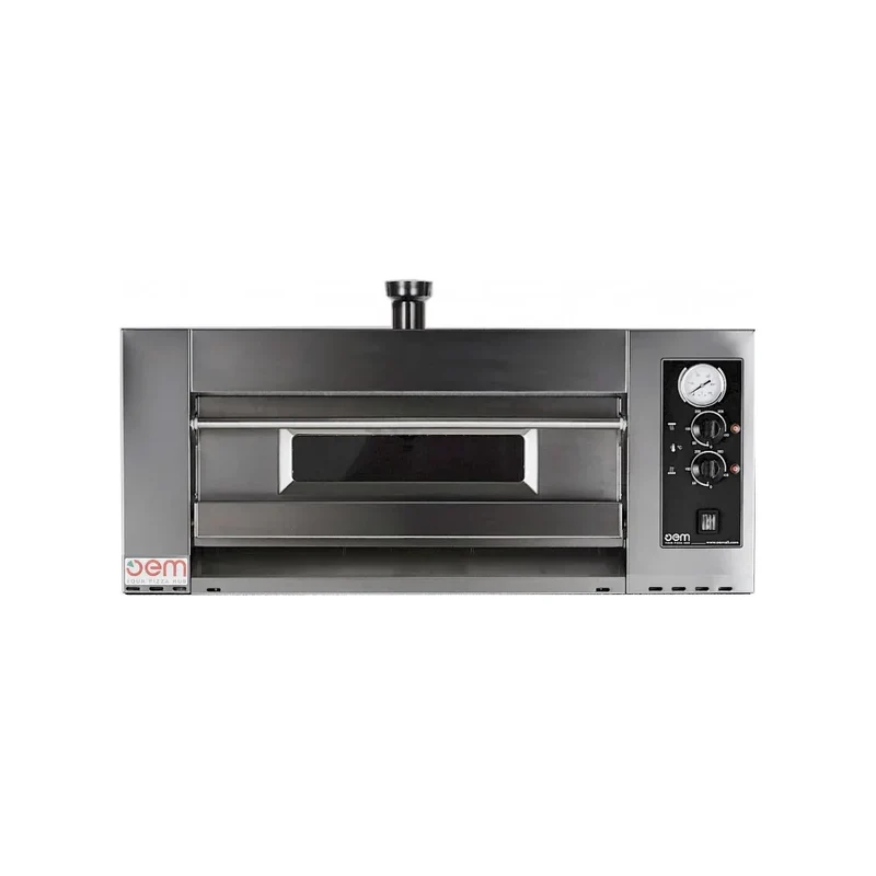 Four à pizza 1 niveau mécanique - 4 pizzas 30cm - 950x970x400mm - Triphasé