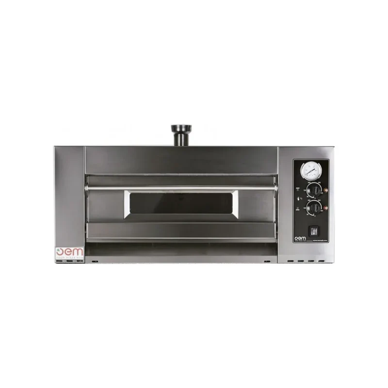 Four à pizza 1 niveau mécanique - 9 pizzas 30cm - 1250x1300x400mm - Triphasé