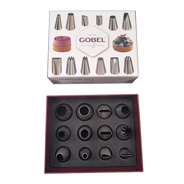 Coffret de 12 douilles en inox Pro GL364 Gobel
