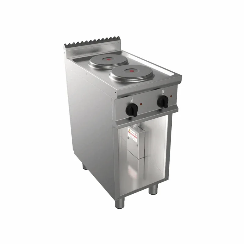Cuisinière électrique 2 feux sur meuble ouvert 5.2kW