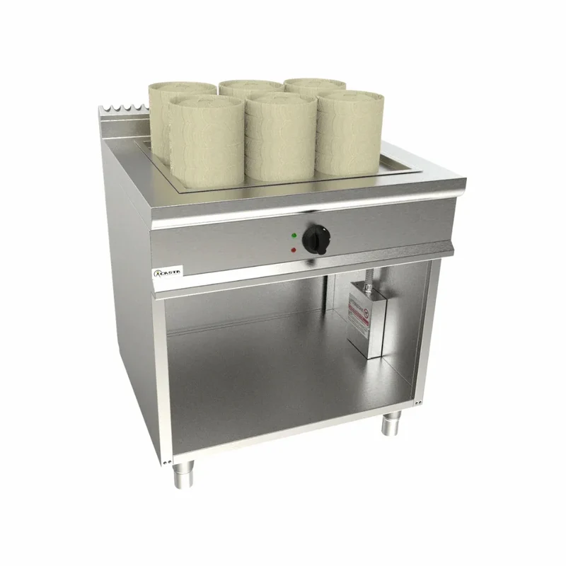 Cuiseur vapeur pour Dim Sum électrique sur meuble ouvert GN 2/1 55L
