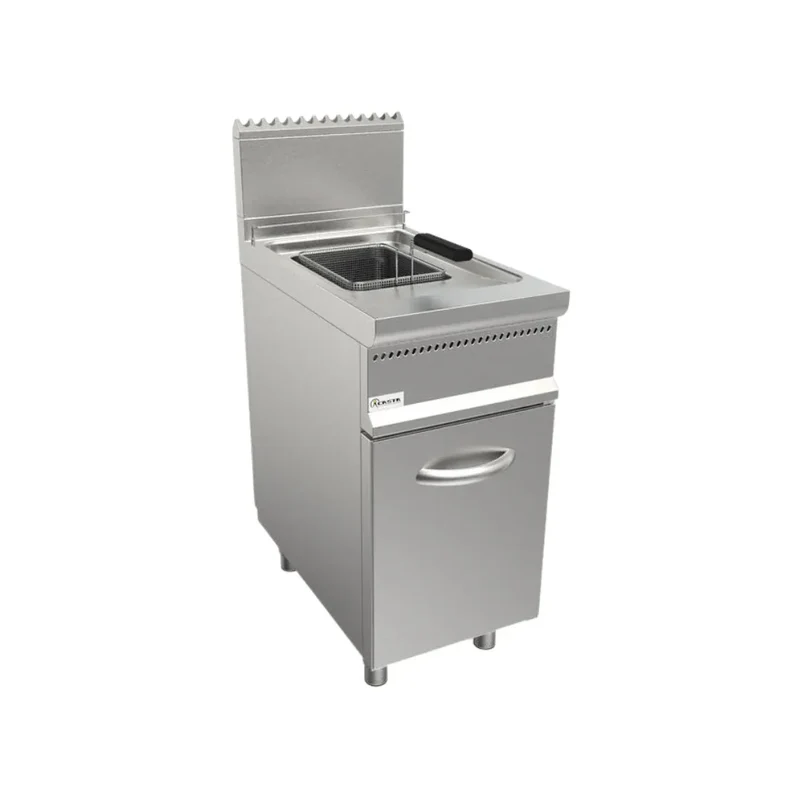 Friteuse à gaz sur meuble avec porte 13L 11.2kW