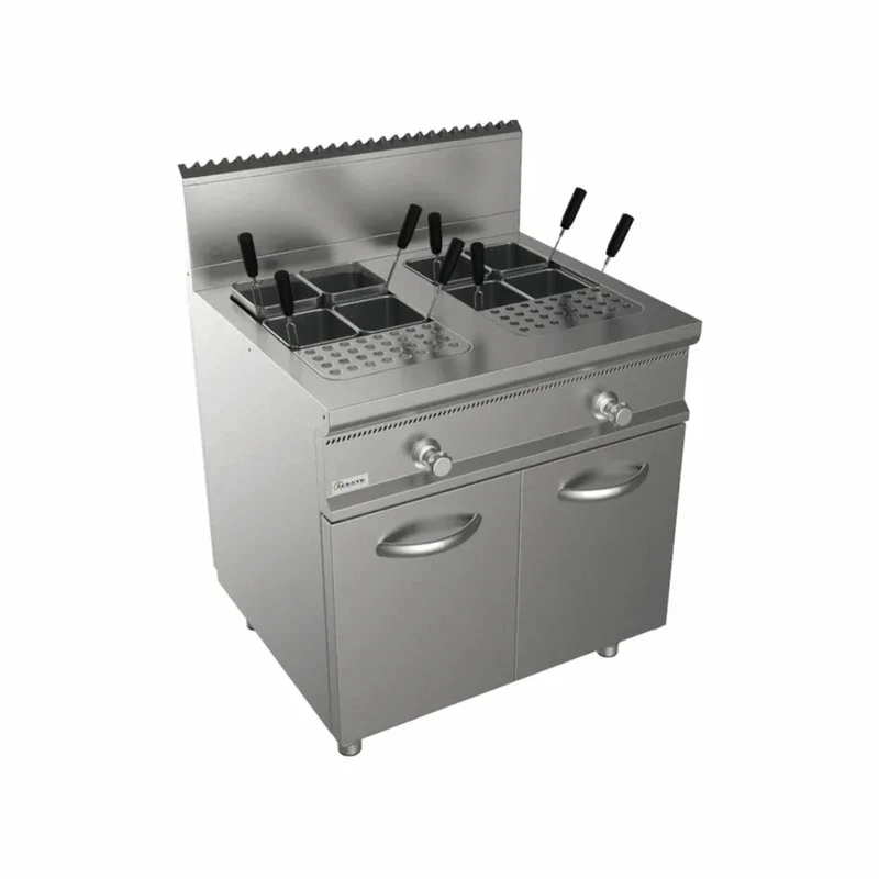 Cuiseur à pâtes modèle à gaz 2bacs 56L