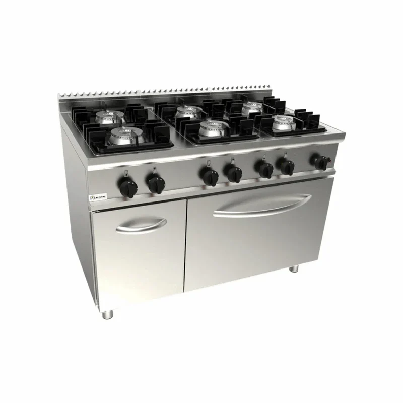 Cuisinière gaz sur four gaz 6 feux 52.9kW