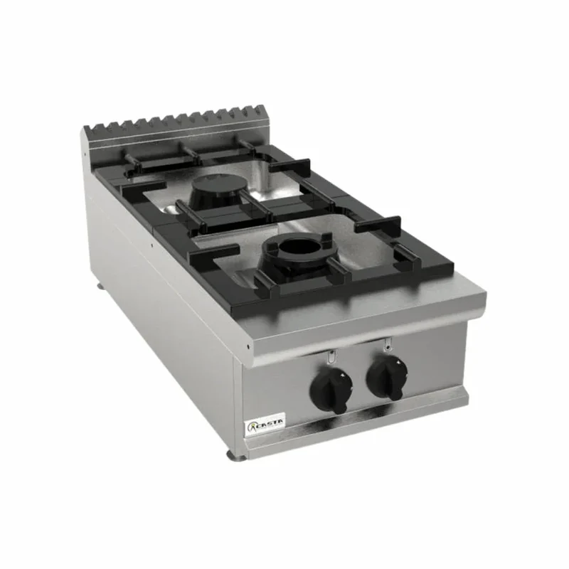 Cuisinière gaz à poser 2 feux 14,8kW