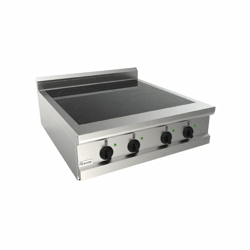 Cuisinière à induction 4 feux à poser 14kW 400V