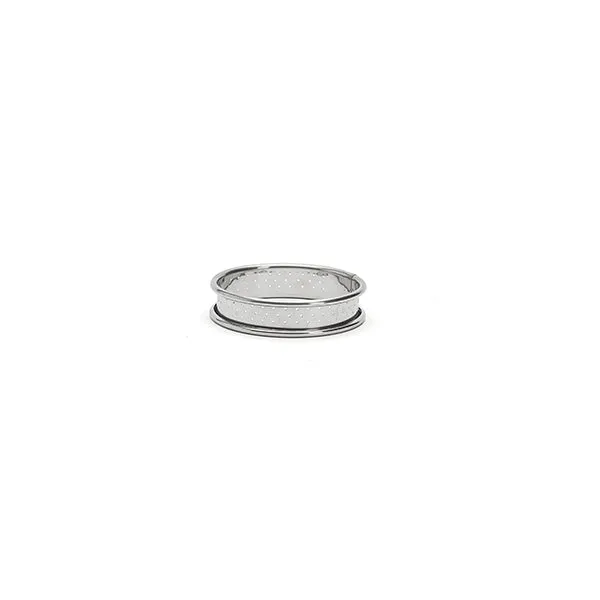 Cercle à tartelette inox perforé 8 cm De Buyer