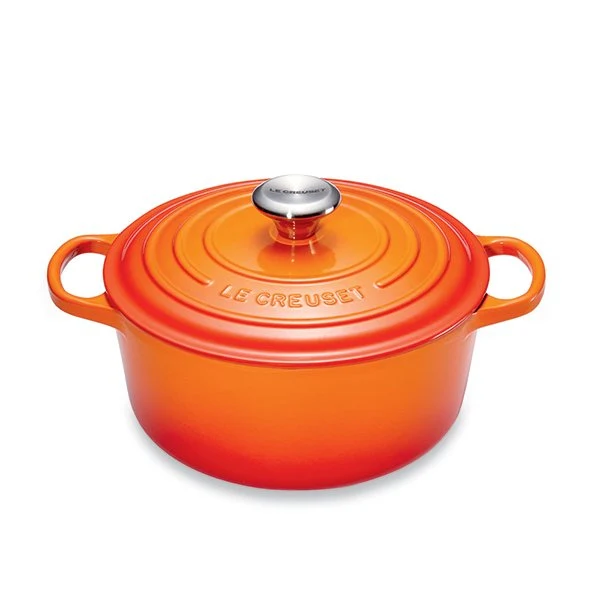 Cocotte fonte rond 20 cm volcanique Le Creuset