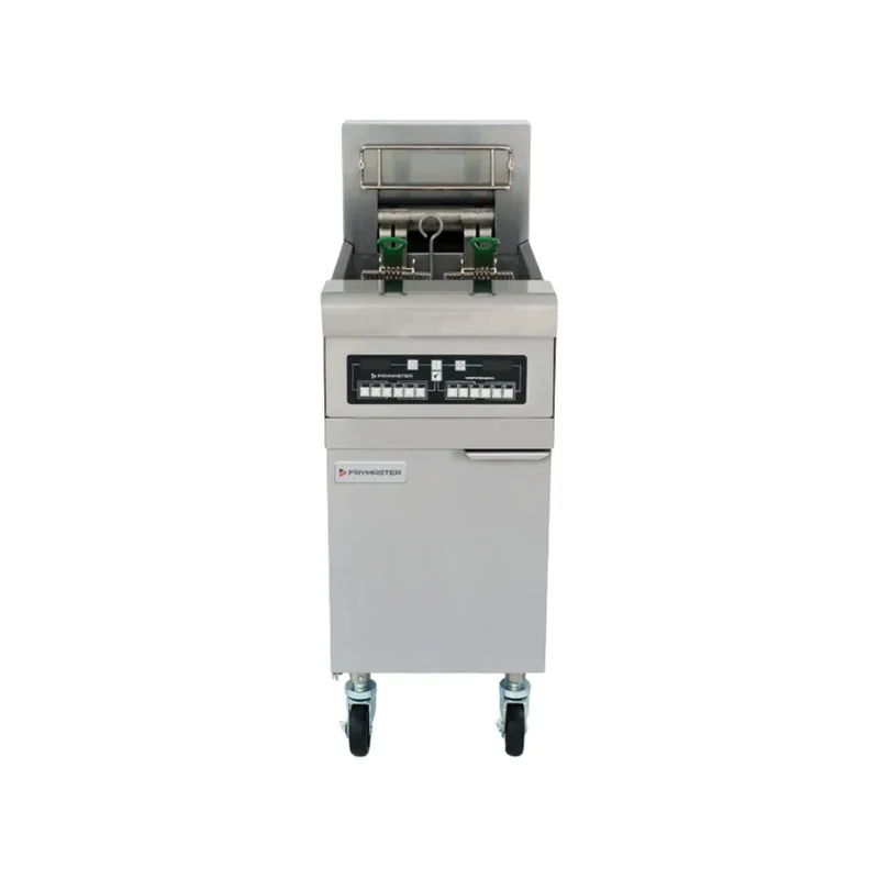 Friteuse électrique haut rendement 2 cuves de 12,5L - 36 Kg/h - 14 kW