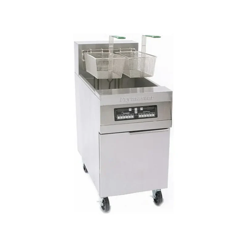 Friteuse électrique haut rendement 1 cuve de 40L avec relevage automatique des paniers avec computer - 70 Kg/h - 21 kW