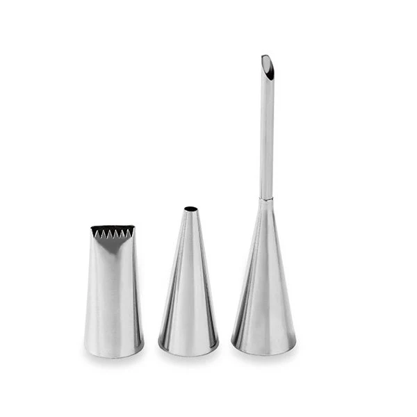 Set de 3 douilles en inox spécial déco Mathon