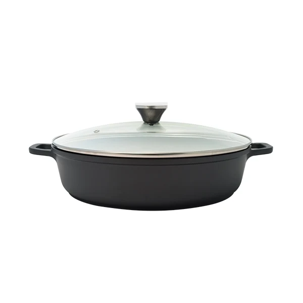 Mijoteuse basse 32 cm avec Couvercle Baumalu
