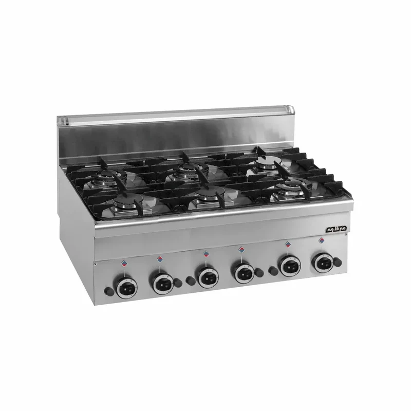 6 feux vifs à poser - 400x600x270mm - 17,55 kW Gaz