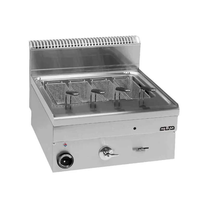 Cuiseur à pâtes à gaz 25 litres à poser - 600x600x270mm - 11 kW Gaz