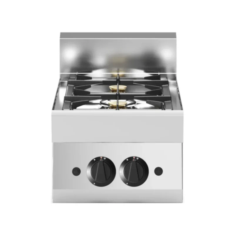 Cuisinière à gaz 2 feux à poser 400x65x300 8,6kW
