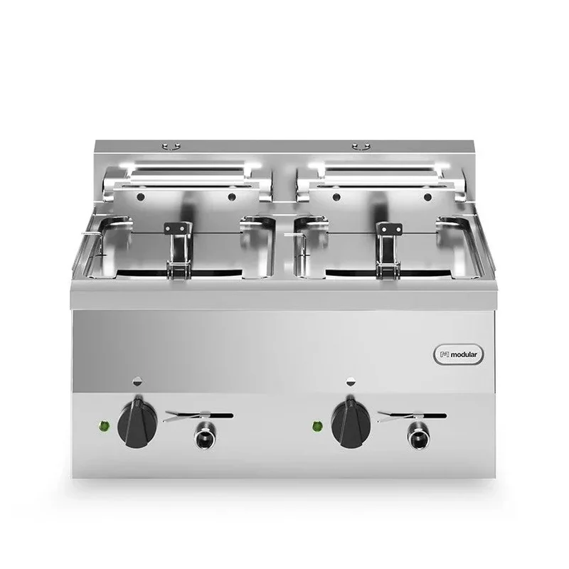Friteuse électrique à poser - Capacité : 10+10 litres - 18 kW Tri 400V