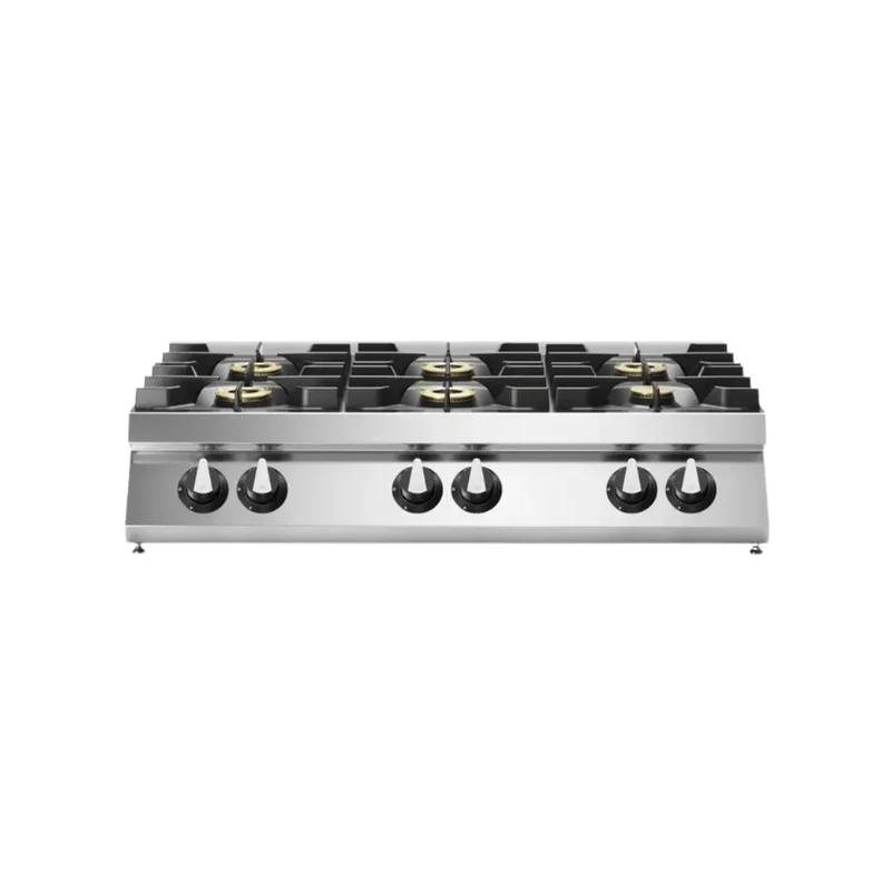 Fourneau 6 feux à poser – 33,5 kW Gaz – 1200x730x280mm