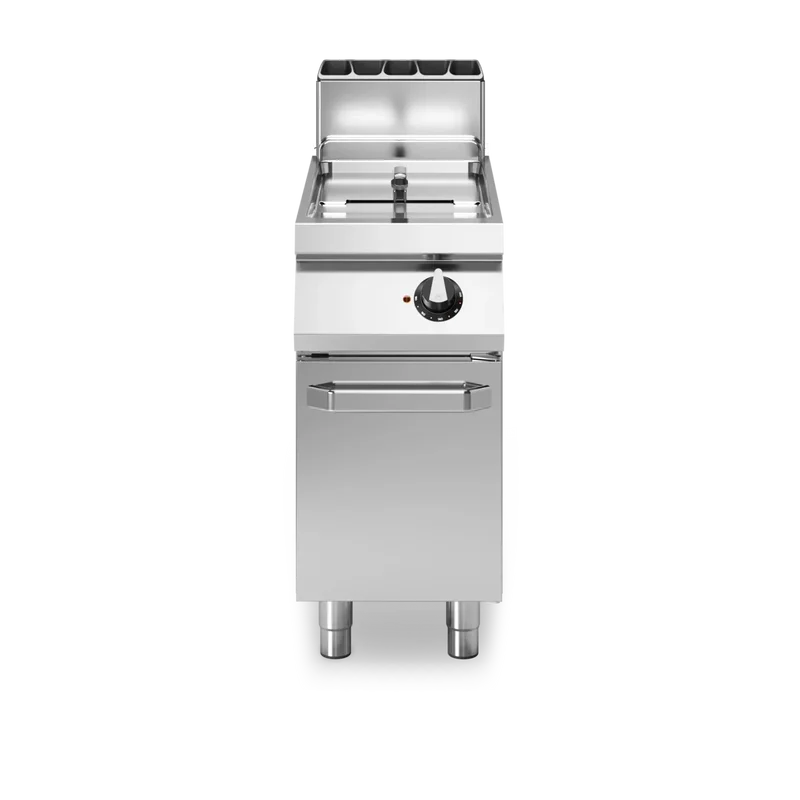 Friteuse à gaz cuve libre sur meuble fermé - Capacité : 17 litres - 16 kW Gaz - 400x730x870mm