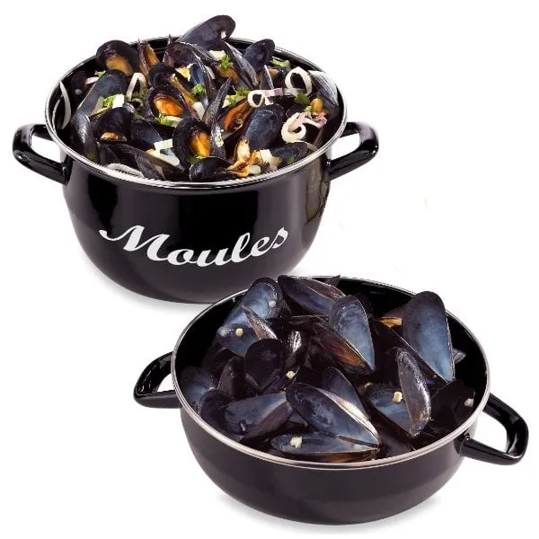 Marmite à moules acier émaillé 18 cm 2,5 L Baumalu