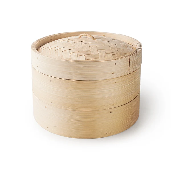 Cuiseur vapeur bambou 2 niveaux 26 cm Ibili