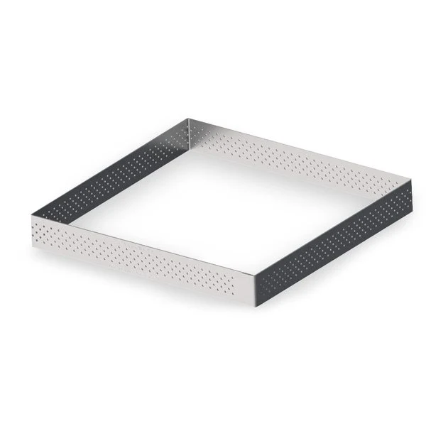 Cercle à tarte carré perforé 20 cm De Buyer