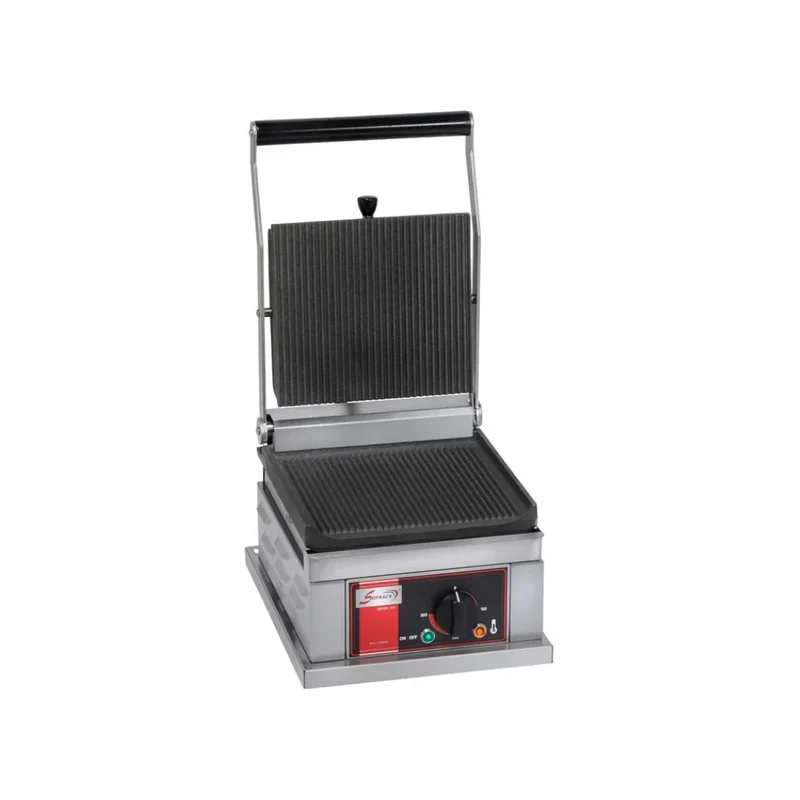 Panini simple en fonte rainurée - 295x433x301mm - 2 kW Mono 230V