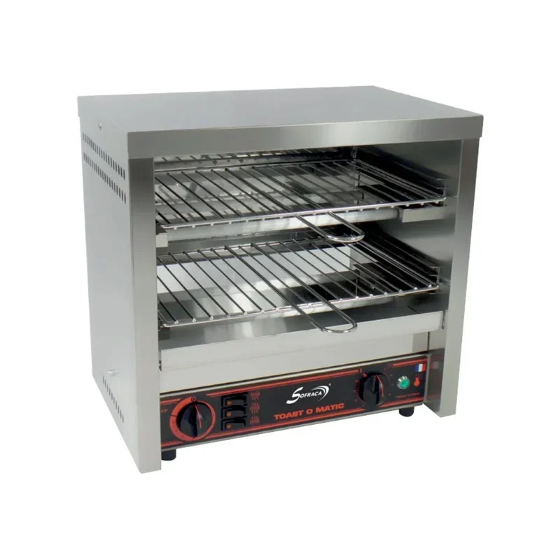 Toaster électrique SUPER CLUB 2 étages - tubes quartz infrarouges - 410x275x400mm