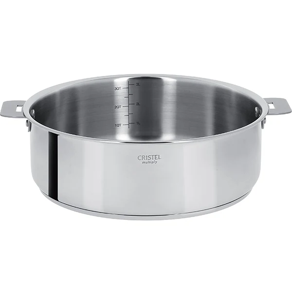 Sauteuse multiply tout inox Casteline sans manche 24 cm Cristel
