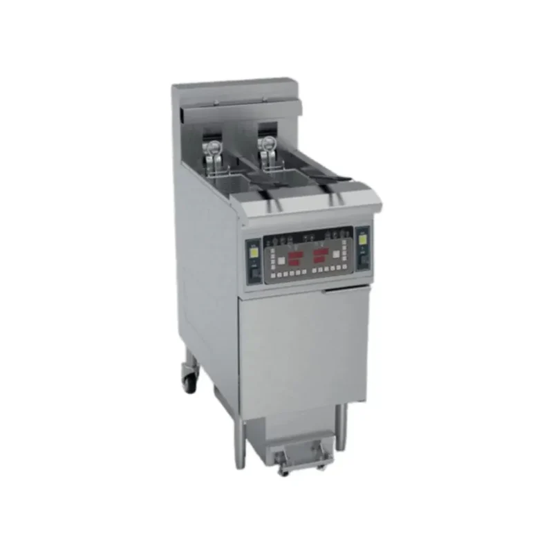 Friteuse électrique à haut rendement avec filtration 2x13L
