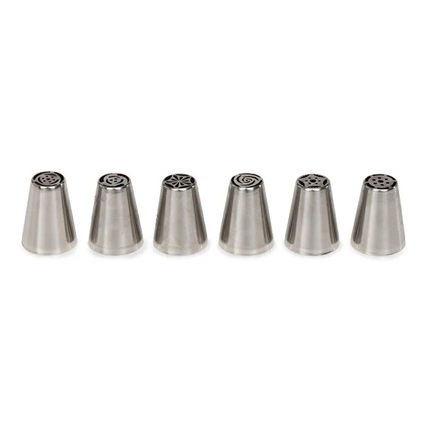 6 douilles fleur en inox Patisse