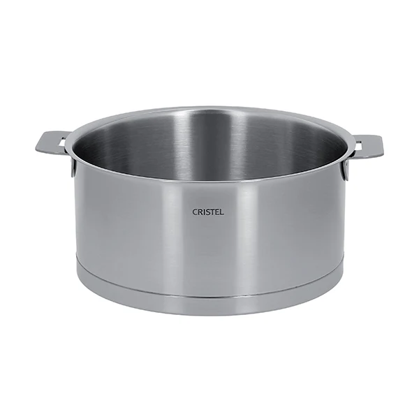 Casserole inox Strate sans manche 20 cm Cristel