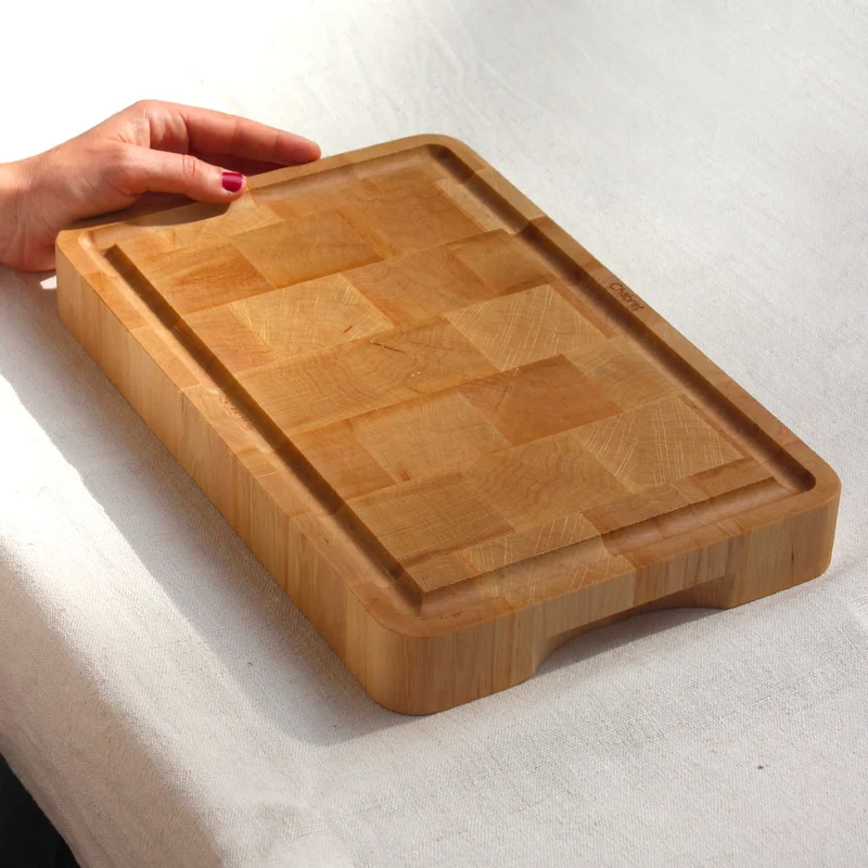 Petit billot de cuisine en bois de charme