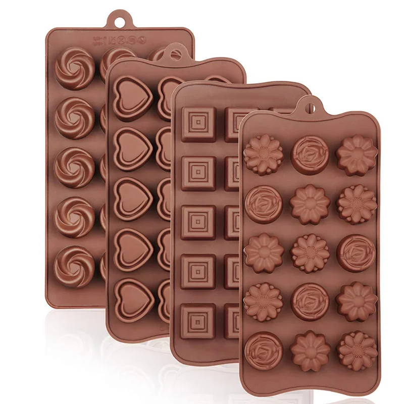 Moules à chocolat en silicone – lot de 4