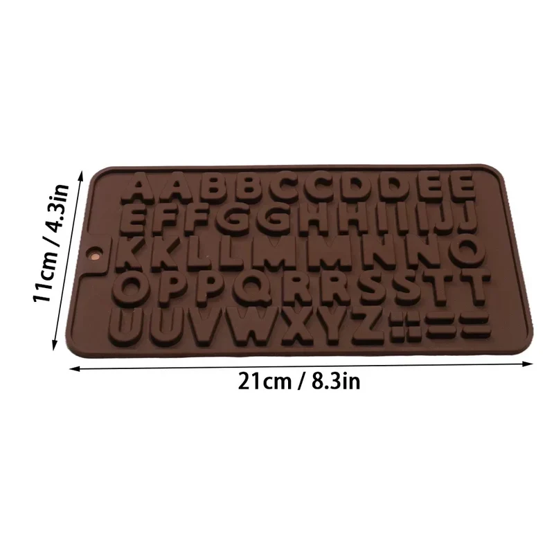 Moule en silicone lettres et chiffres pour chocolat