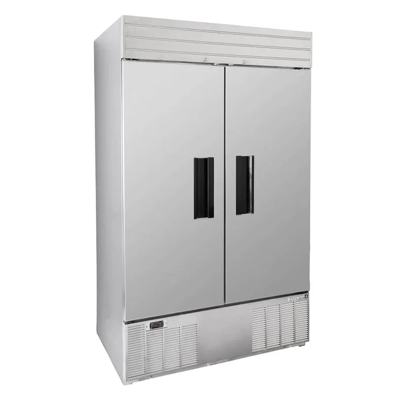 Habco SE46HCSX Stainless Xterior Refrigerator, Double Stainless Swing Doors, 48", 115V
