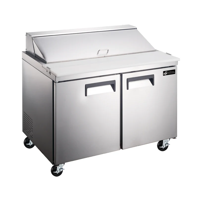 EFI X-Line CSDR2-36VCX 36" Double Door Refrigerated Salad/Sandwich Prep Table, Stainless Steel