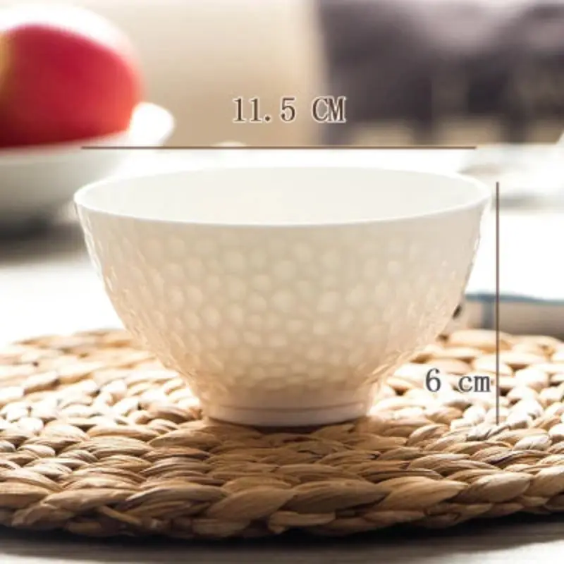Bol en Porcelaine Bacugi – Soupe, Dessert & Riz Écologique