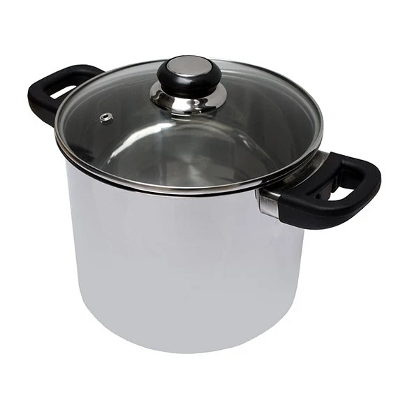 Marmite traiteur en inox avec couvercle en verre 24 cm Baumalu