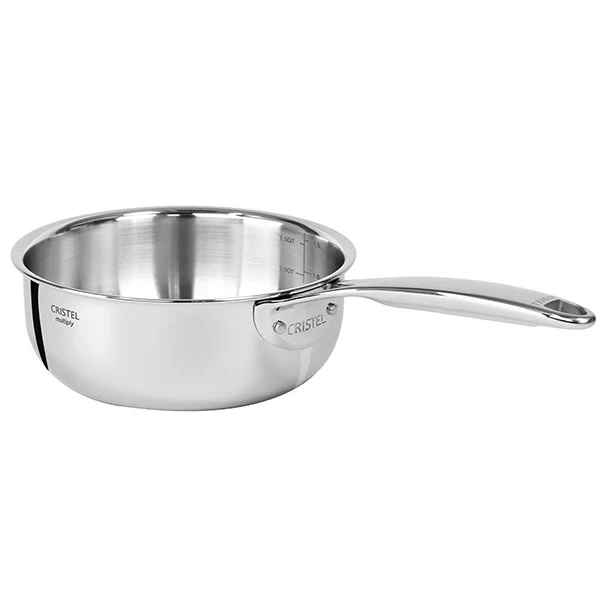 Casserole inox Castel'Pro 18 cm Cristel